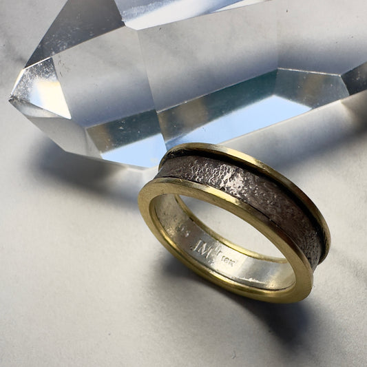 Stacked Granite Ring