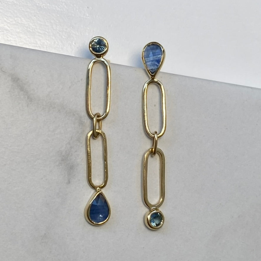 Sapphire Inverse Earrings