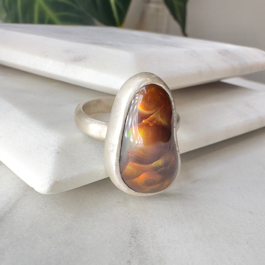 Fire Agate Ring